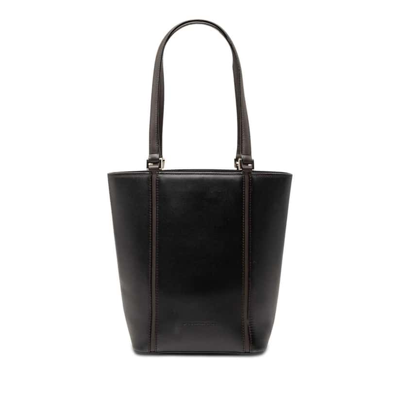 Burberry Leather Tote Black Leather Good condition - Front View