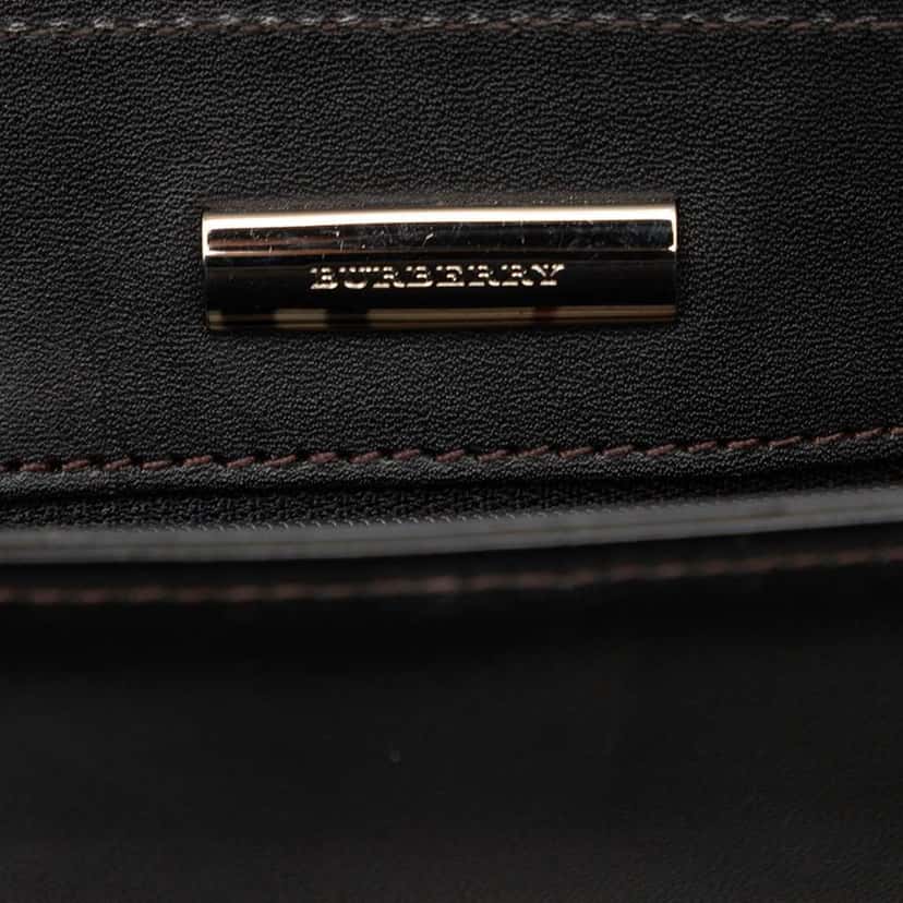 Burberry Leather Tote Black Leather Good condition - Box View