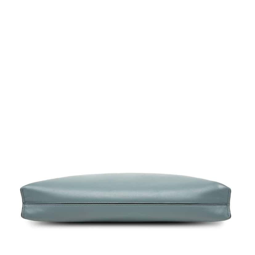 Loewe Leather Anagram T Pouch Crossbody Blue Leather Good condition - Inside View