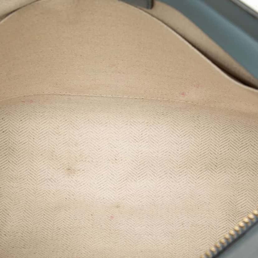 Loewe Leather Anagram T Pouch Crossbody Blue Leather Good condition - Model View