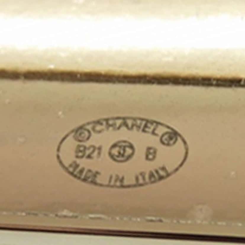 Chanel Gold Plated Logo Plate Brooch Gold Metal Good condition - Inside View