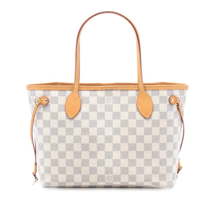 Louis Vuitton Damier Azur Neverfull PM White Good condition - Front View