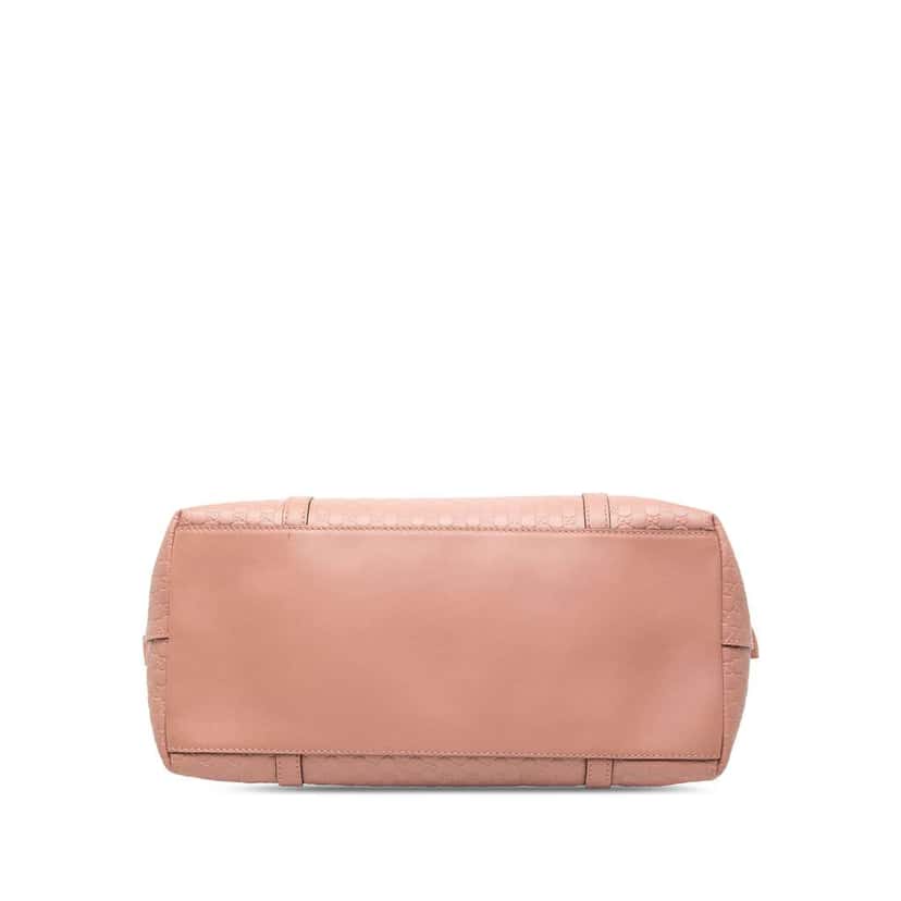 Gucci Large Microguccissima Dome Satchel Pink Leather Good condition - Inside View