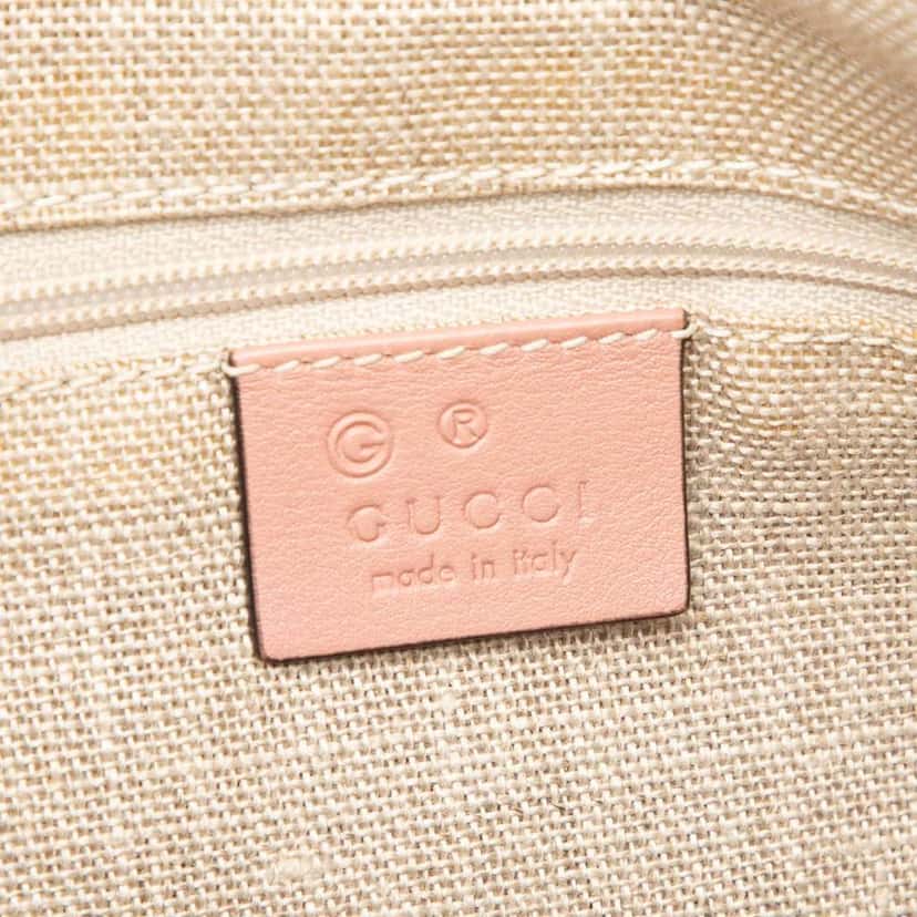 Gucci Large Microguccissima Dome Satchel Pink Leather Good condition - Box View