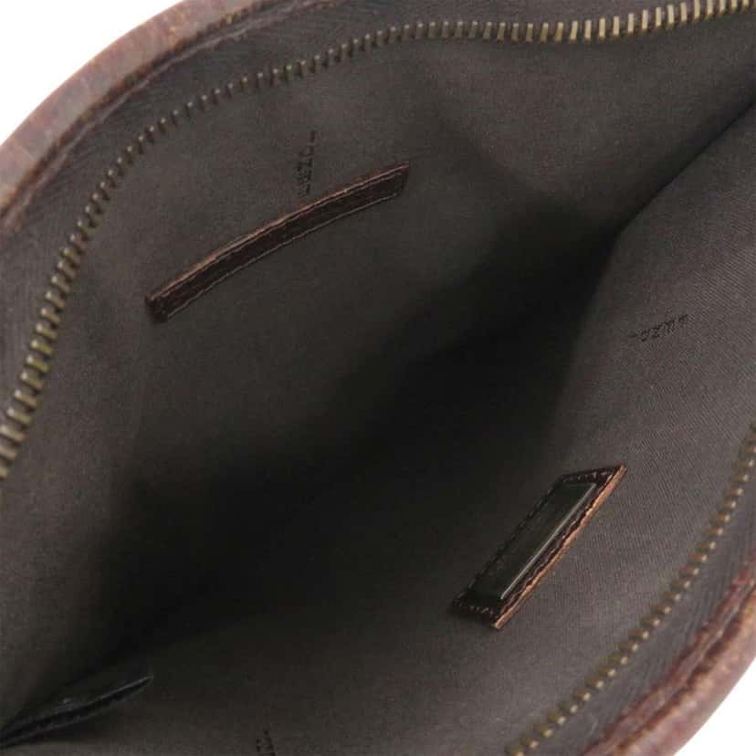 Fendi Zucca Coated Canvas Crossbody Brown Canvas Good condition - Inside View