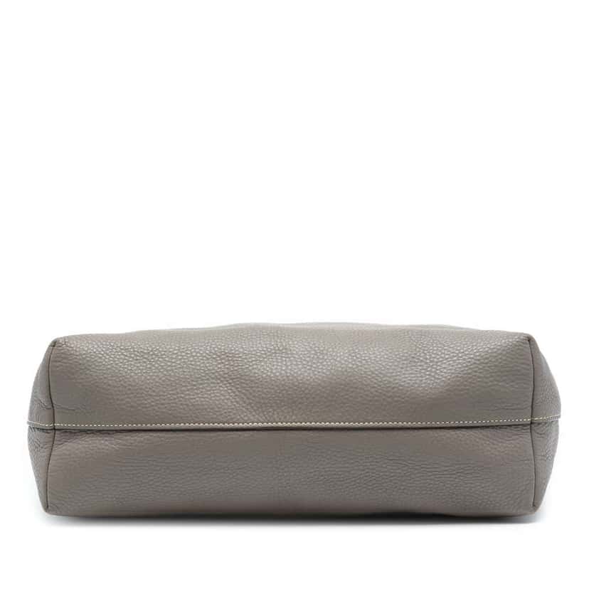 Prada Vitello Daino Open Convertible Tote Grey Leather Good condition - Inside View