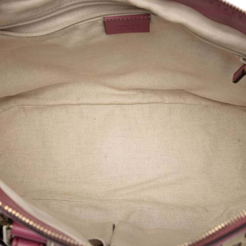 Gucci GG Canvas Sukey Satchel Beige Good condition - Model View