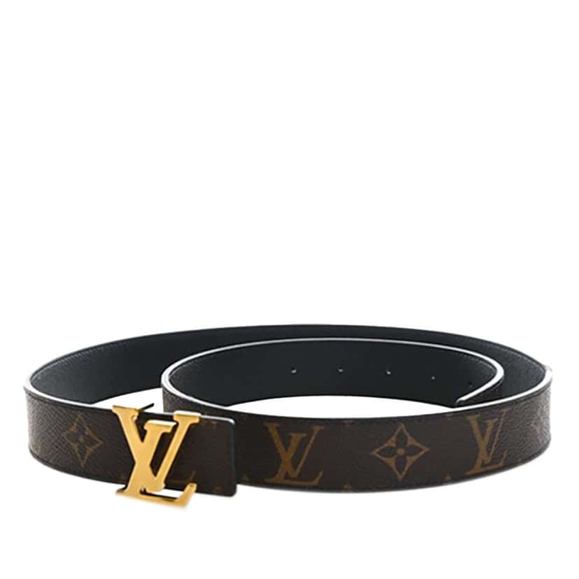 Louis Vuitton Monogram Initiales Reversible Belt Brown Good condition - Back View