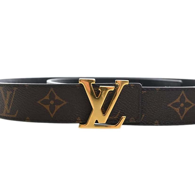 Louis Vuitton Monogram Initiales Reversible Belt Brown Good condition - Box View