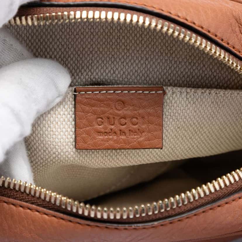 Gucci Leather Soho Disco Crossbody Brown Leather Good condition - Box View