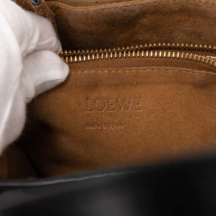 Loewe Small Leather Gate Top Handle Bag Black Leather Good condition - Box View