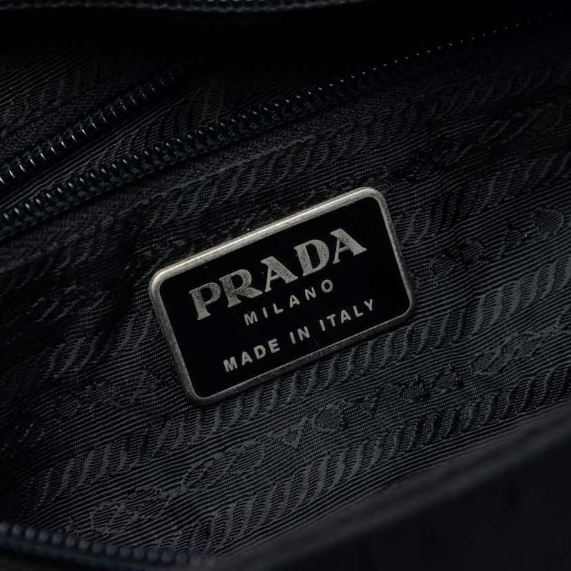 Prada Tessuto Chain Shoulder Bag Black Good condition - Box View