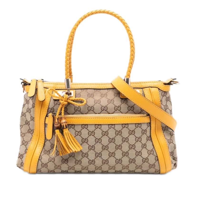 Gucci GG Canvas Bella Satchel Beige Good condition - Front View