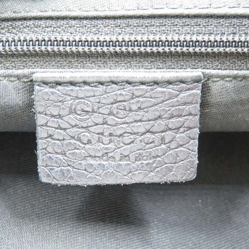 Gucci GG Denim Shoulder Bag Black Denim Good condition - Model View