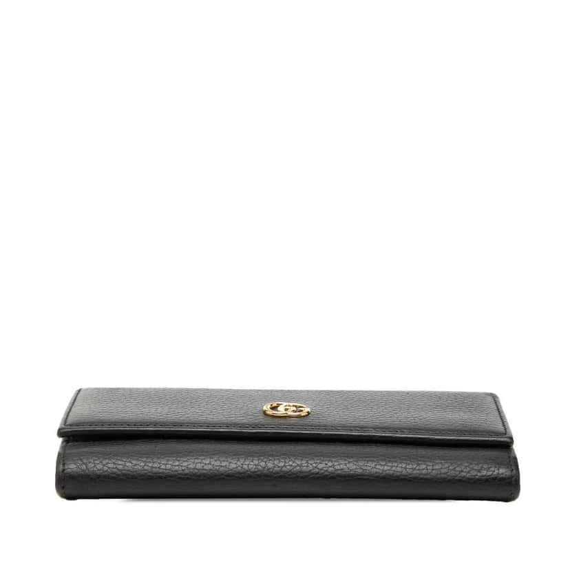 Gucci GG Marmont Leather Wallet on Chain Black Canvas Good condition - Inside View