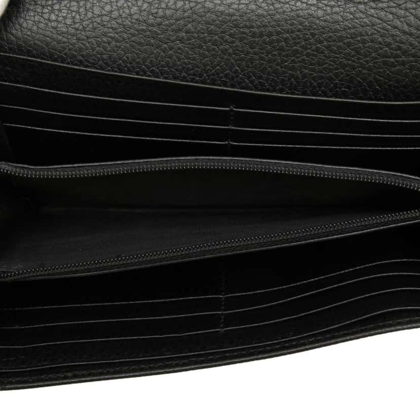 Gucci GG Marmont Leather Wallet on Chain Black Canvas Good condition - Model View