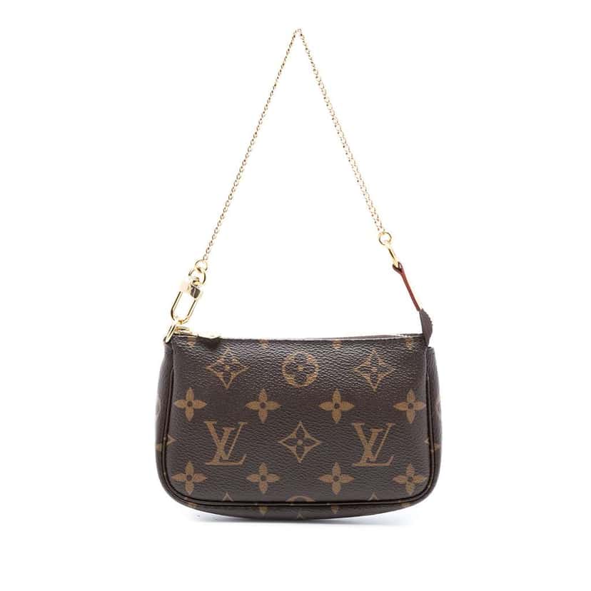 Louis Vuitton Monogram Mini Pochette Accessoires Brown Good condition - Front View