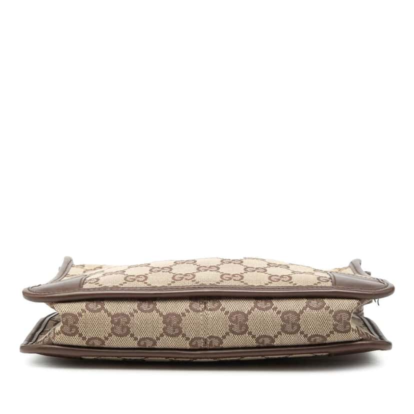 Gucci GG Canvas Shoulder Bag Beige Canvas Good condition - Inside View