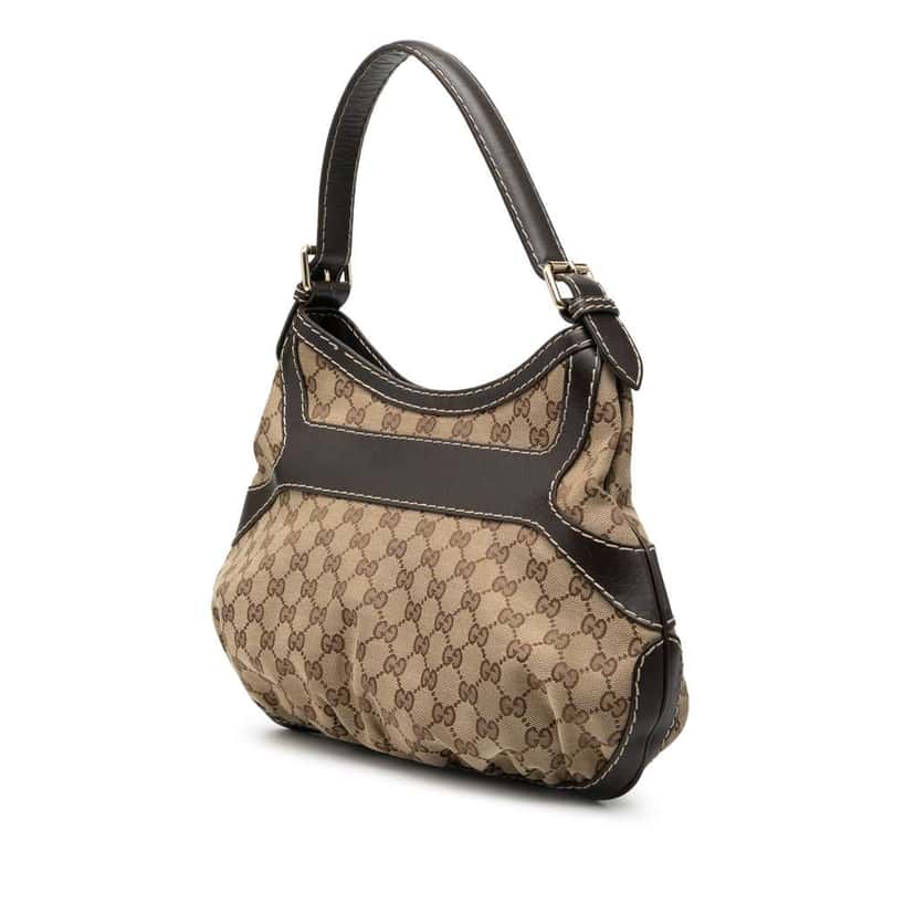 Gucci GG Canvas Dialux Queen Hobo Beige Good condition - Back View