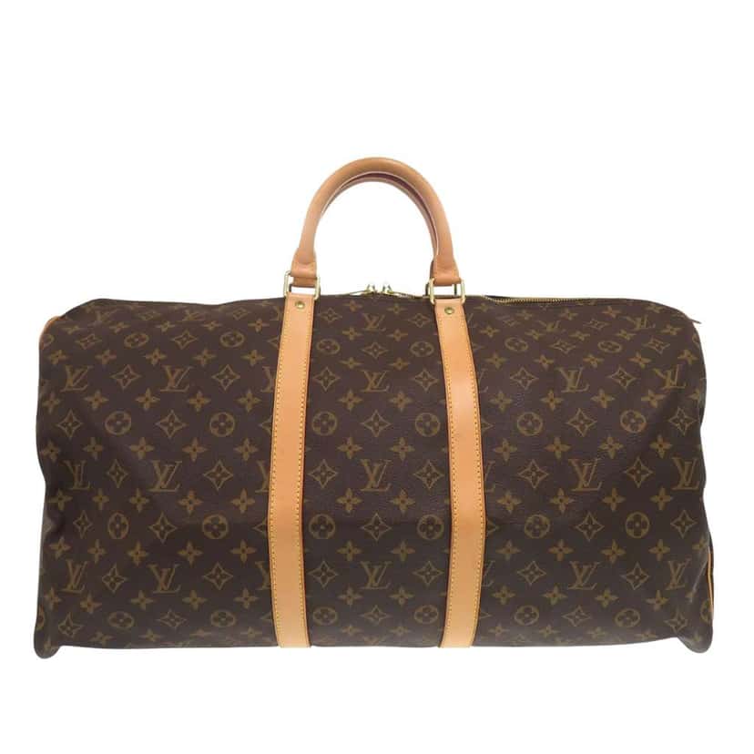Louis Vuitton Monogram Keepall 55 Brown Good condition - Front View