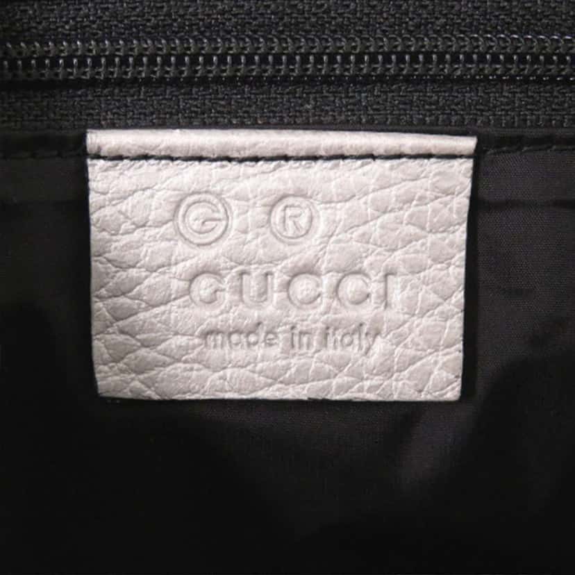 Gucci GG Canvas Handbag Silver Canvas Good condition - Box View