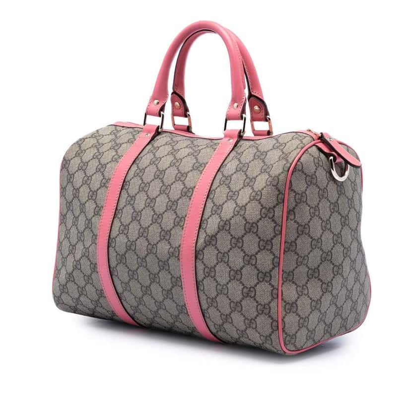 Gucci Medium GG Supreme Joy Boston Bag Beige Good condition - Back View