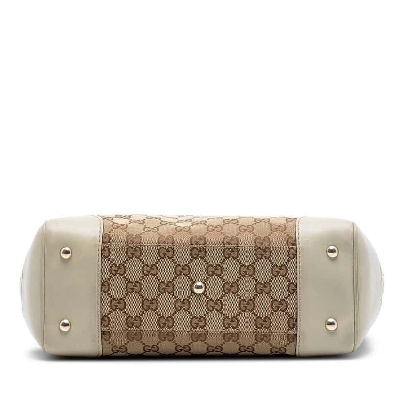 Gucci GG Canvas Web Mayfair Tote Beige Good condition - Inside View