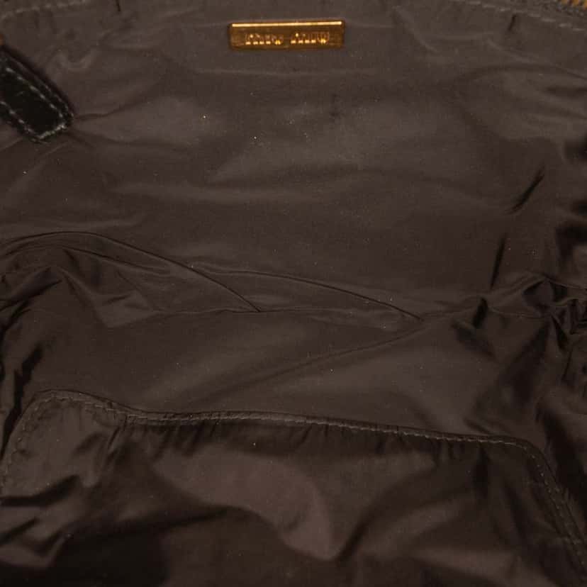 Miu Miu Patent Zip Handbag Black Leather Good condition - Model View