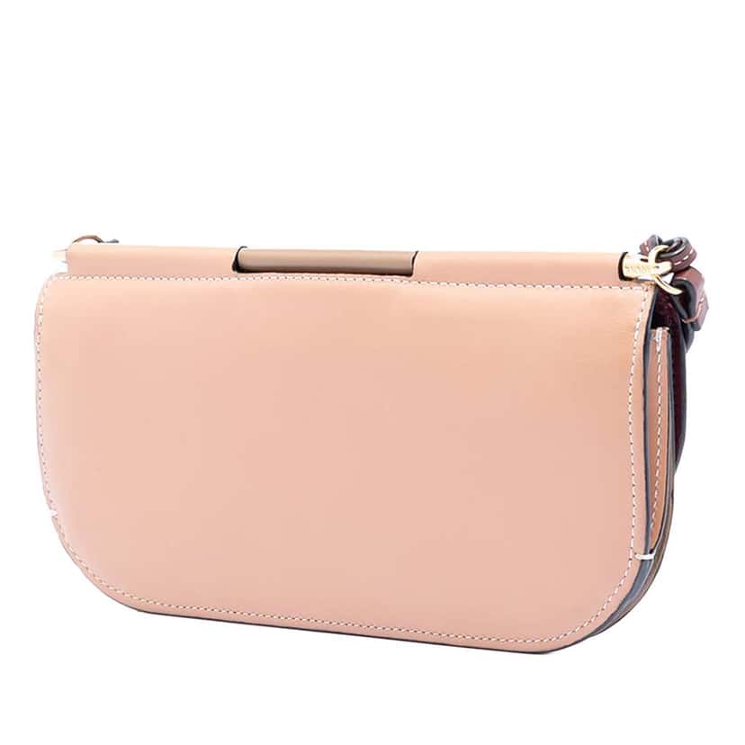 Loewe Bicolor Leather Anagram Gate Pochette Crossbody Brown Leather Good condition - Back View