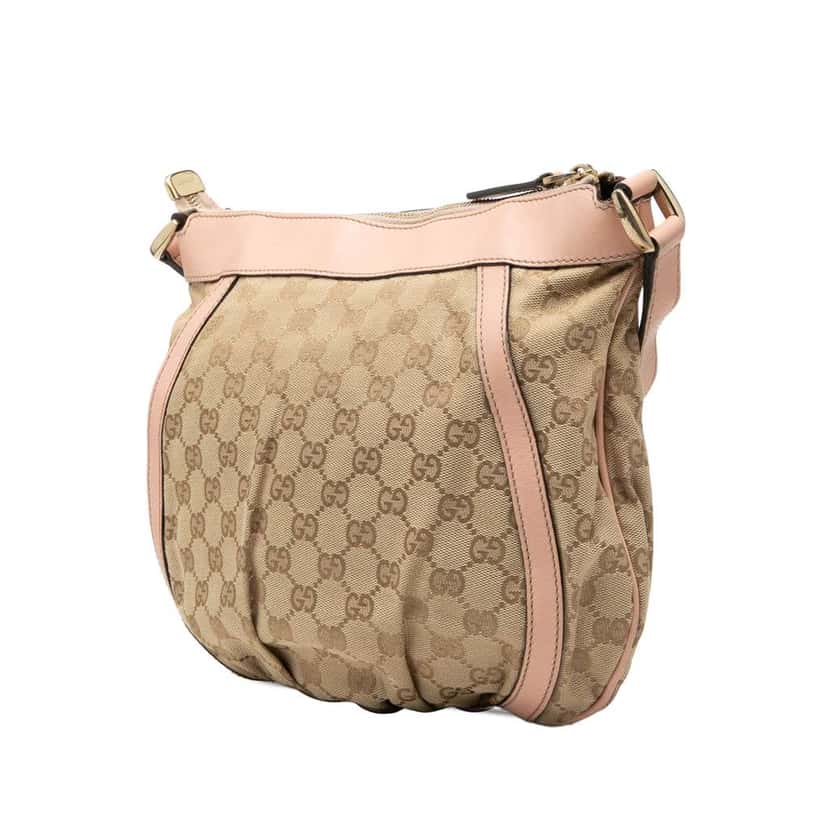 Gucci GG Canvas Abbey D Ring Crossbody Beige Canvas Good condition - Back View