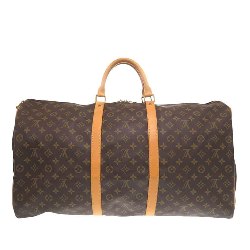 Louis Vuitton Monogram Keepall Bandouliere 60 Brown Good condition - Back View