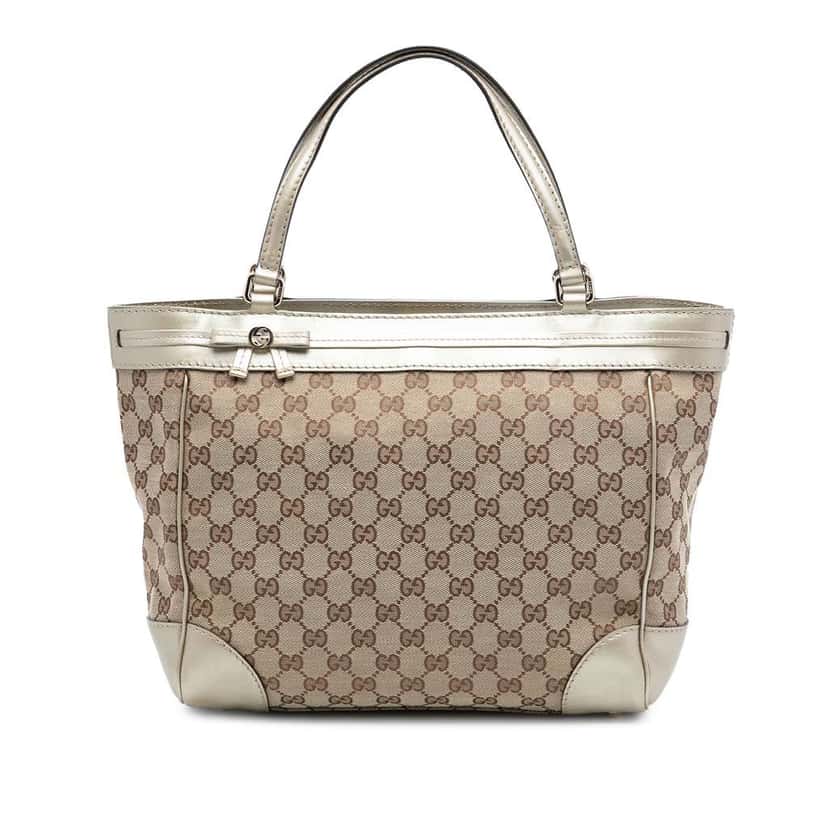 Gucci GG Canvas Mayfair Tote Beige Very good condition - Front View