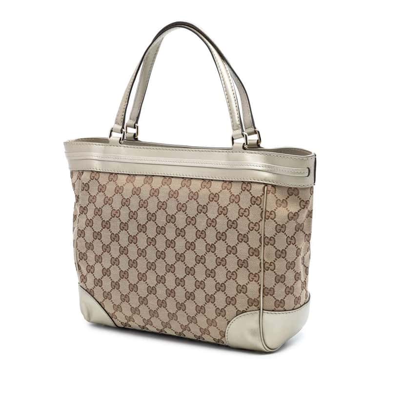 Gucci GG Canvas Mayfair Tote Beige Very good condition - Back View