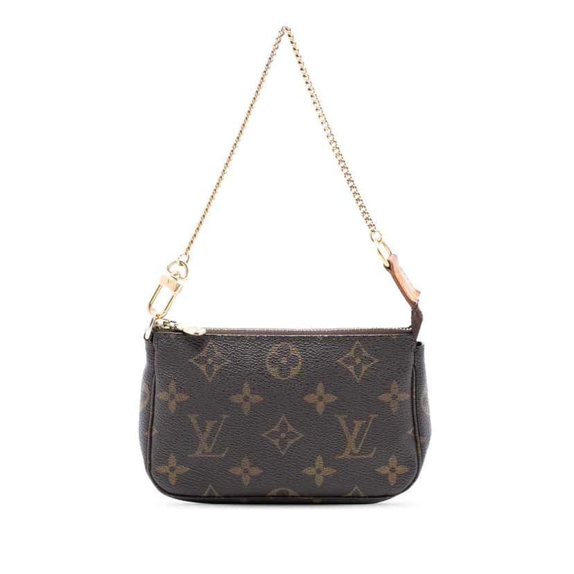 Louis Vuitton Monogram Mini Pochette Accessoires Brown Very good condition - Front View