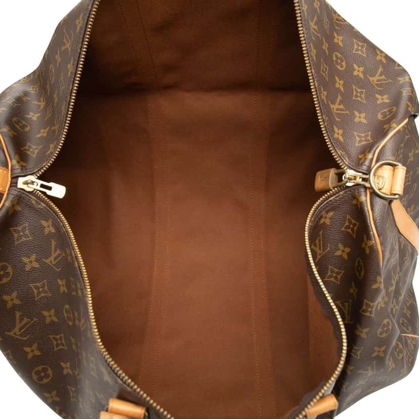 Louis Vuitton Monogram Keepall Bandouliere 60 Brown Good condition - Model View
