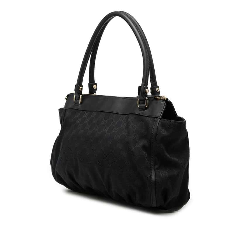 Gucci GG Canvas Abbey D Ring Tote Black Canvas Very good condition - Back View