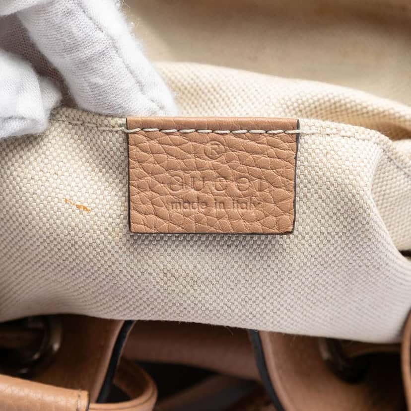 Gucci Leather Bamboo Tassel Backpack Brown Leather Good condition - Box View