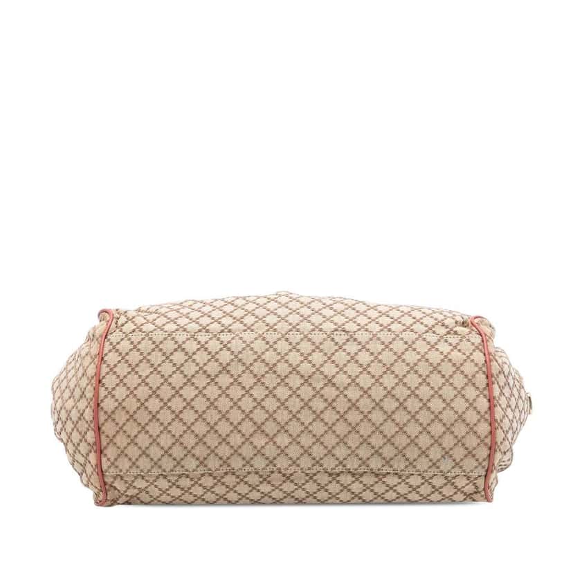 Gucci Diamante Canvas Sukey Satchel Beige Good condition - Inside View