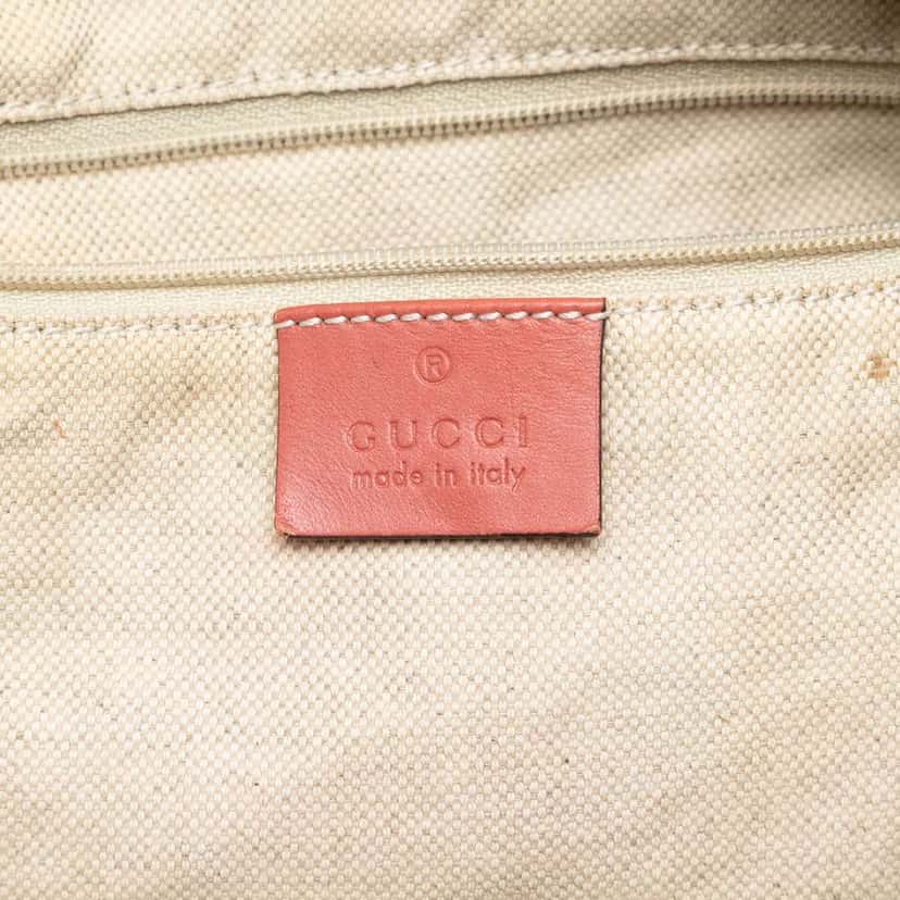 Gucci Diamante Canvas Sukey Satchel Beige Good condition - Box View