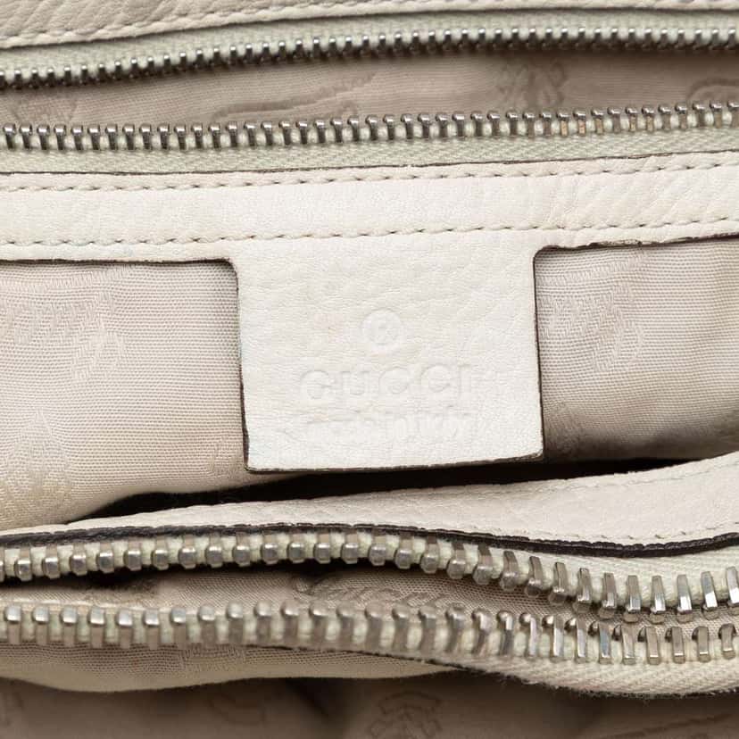 Gucci Medium GG Canvas Bamboo Libeccio Tote Beige Very good condition - Box View