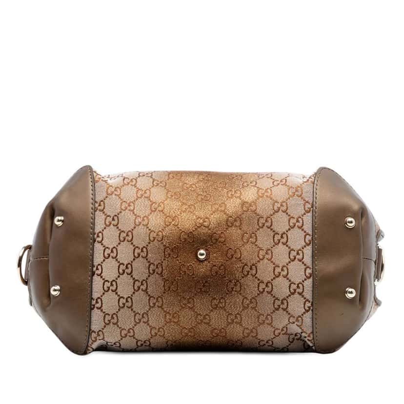 Gucci GG Lurex Heart Bit Satchel Beige Very good condition - Inside View