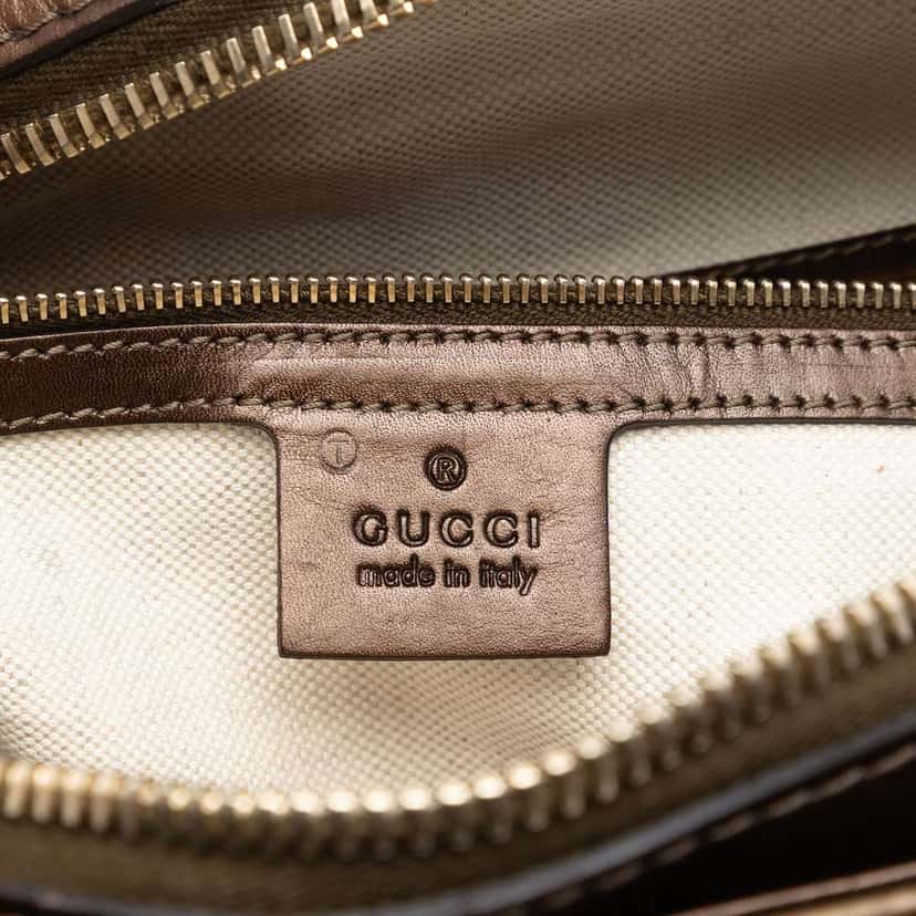 Gucci GG Lurex Heart Bit Satchel Beige Very good condition - Box View