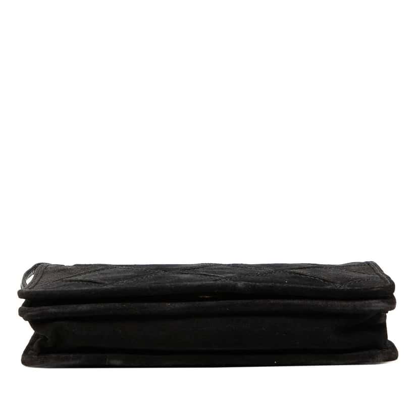 Bottega Veneta Suede Intrecciato Crossbody Black Leather Very good condition - Inside View