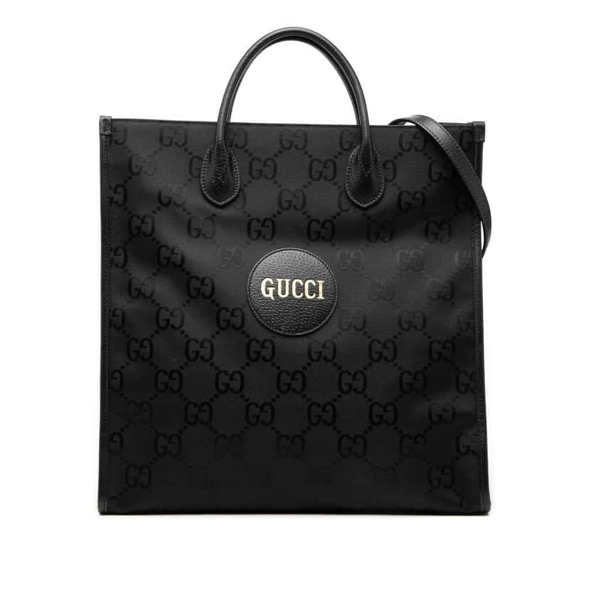 Gucci Medium GG Nylon Off the Grid Convertible Tote Black Very good condition - Front View