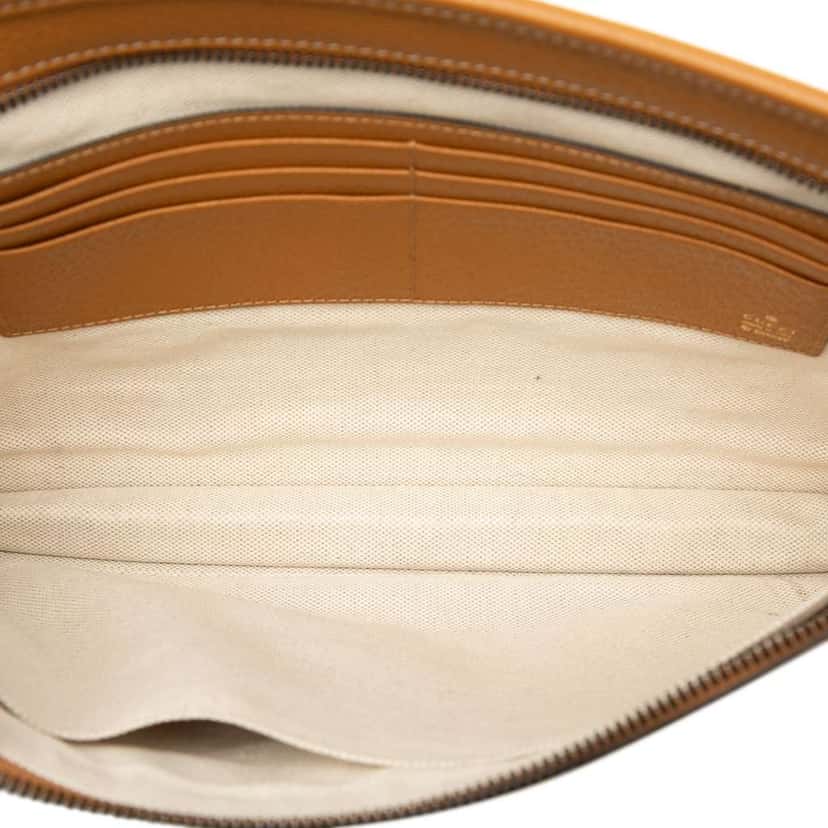 Gucci Disney Micro GG Supreme Mickey Mouse Clutch Brown Canvas Very good condition - Model View