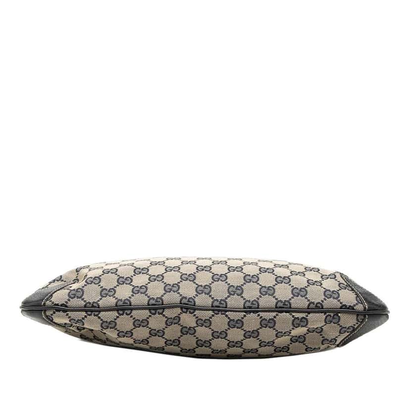 Gucci GG Canvas Web Horsebit Creole Hobo Beige Canvas Very good condition - Inside View
