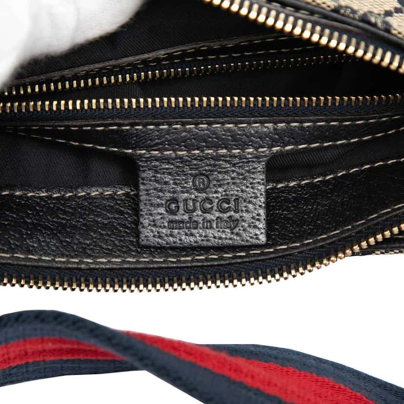Gucci GG Canvas Web Horsebit Creole Hobo Beige Canvas Very good condition - Box View