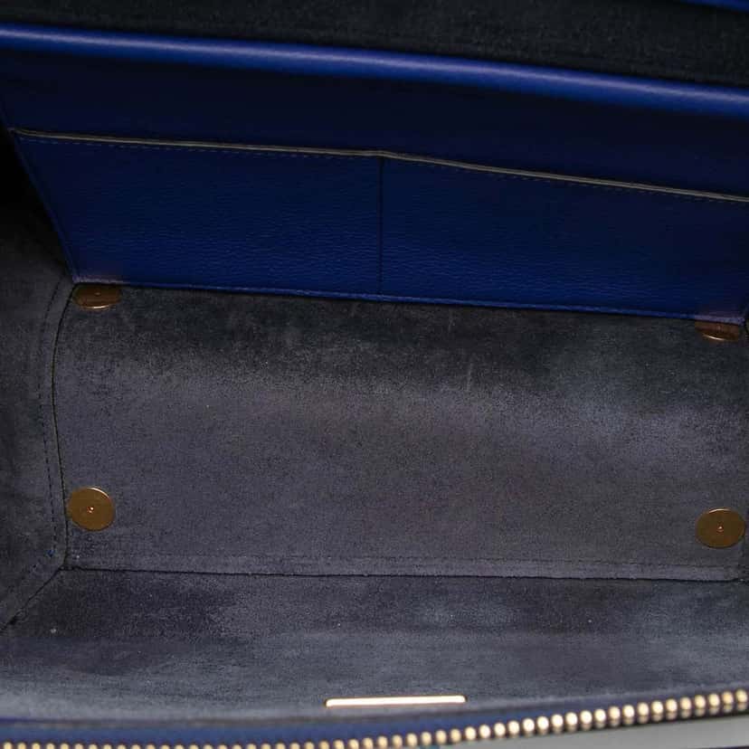 Celine Mini Leather Belt Bag Satchel Blue Leather Very good condition - Model View