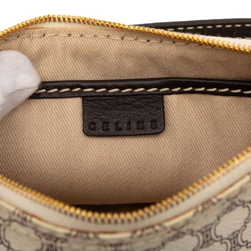 Celine Macadam Coated Canvas Shoulder Bag Brown Canvas Very good condition - Box View