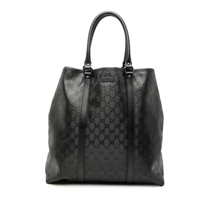 Gucci GG Imprime Joy Vertical Tote Black Canvas Very good condition - Front View